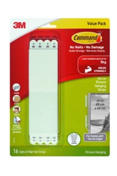 Command™ Narrow Picture Hanging Strips 17207-16