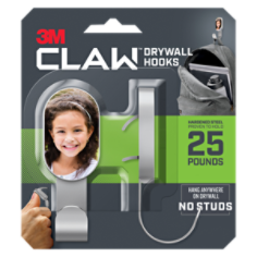3M Claw™ 3dh25NLK-2ES IP nickel hook center edit