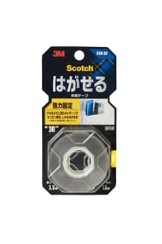 スコッチ® はがせる両面テープ 強力固定 SRK-30