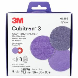 3M™ Cubitron 3 Roloc Multi-Disc Pack, 67255, Multi-Grade, TR, 3 in, 10 ea/Case image 3M™ Cubitron 3 Roloc Multi-Disc Pack, 67255, Multi-Grade, TR, 3 in, 10 ea/Caseimage