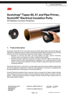Scotchrap®-Tapes-50-51-and-Pipe-Primer-Scotchfil®-Electrical-Insulation-Putty-TDS-EN-EU