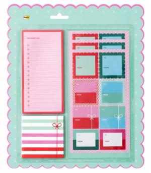 Post-it Jingle Notes Hostess HOL25-JN-HOST, Assorted Sizes, 50 Sheet Padsimage
