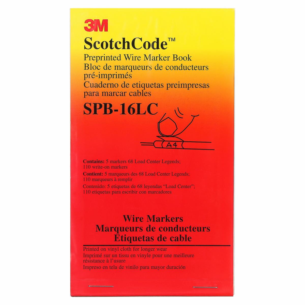 ™ ScotchCode Pre-Printed Wire Marker Book SPB-16-LC1