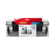 Command™ BATH-31MB In Package Shower Caddy English/Spanish/French straight, matte black