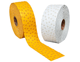 Two rolls of 710IR tape, one is yellow, one is white