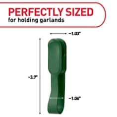 Command™ 17304GG garland holder B+ dimensions image, perfectly sized