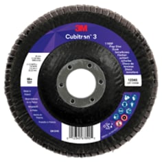 3M™ Cubitron™ 3 Flap Disc 1169F, 60+, T27, 115 mm x 22.23 mm