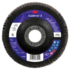 3M™ Cubitron™ 3 Flap Disc 1169F, 60+, T29, 115 mm x 22.23 mm