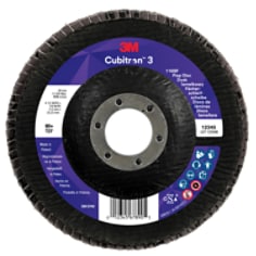 3M™ Cubitron™ 3 Flap Disc 1169F, 80+, T27, 115 mm x 22.23 mm