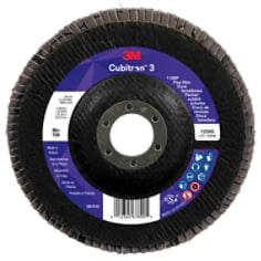 3M™ Cubitron™ 3 Flap Disc 1169F, 80+, T29, 125 mm x 22.23 mm