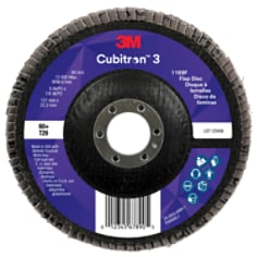 3M™ Cubitron™ 3 Flap Disc 1169F, 60+, T29, 5 in x 7/8 in
