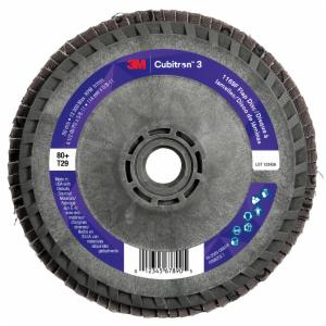 3M™ Cubitron 3 Flap Disc 1169F, 80+, T29-Conical Quick Change, 4-1/2 in x 5/8 in-11, 10 ea/Case image 3M™ Cubitron 3 Flap Disc 1169F, 80+, T29-Conical Quick Change, 4-1/2 in x 5/8 in-11, 10 ea/Caseimage