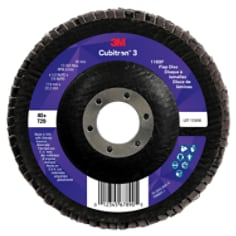 3M™ Cubitron™ 3 Flap Disc 1169F, 40+, T29, 4-1/2 in x 7/8 in