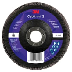 3M™ Cubitron™ 3 Flap Disc 1169F, 40+, T29, 5 in x 7/8 in