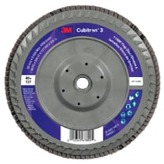 3M™ Cubitron™ 3 Flap Disc 1169F, 40+, T27 Quick Change, 7 in x 5/8 in-11