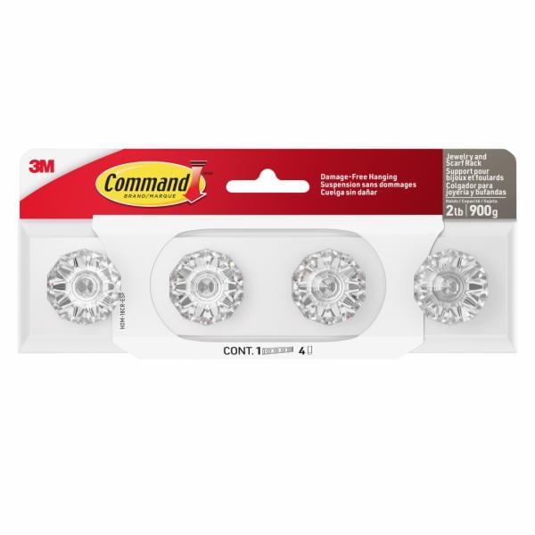 Command Jewelry and Scarf Rack HOM-18CR-ESF