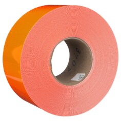 3M Diamond Grade Flexible Work Zone Sheeting 3914, Fluorescent Orange, 3 in x 50 yd