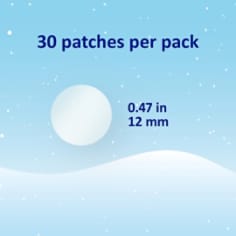 Nexcare™ acne patch holiday B+ count size image, 30 patches per pack
