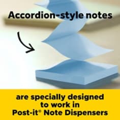 Post-it® Super Sticky Pop-up Notes R330-1SSB, Washed Denim, 3 x 3 in (76 x 76mm)