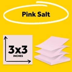 Post-it® Super Sticky Pop-up Notes R330-1SSP, Pink Salt, 3 x 3 in (76 x 76mm)