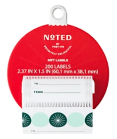 Post-it® Gift Labels HHW25-GL-1, 2.375 in x 1.5 in (60 x 38 mm), 200 Sheet Total
