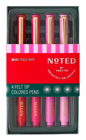 Post-it Noted HHW25-MPEN-1, Mini Pen Set Warm, 4 Pensimage