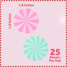 Post-it® Jingle Notes Candy HOL25-JN2-CY, B+ Image 01