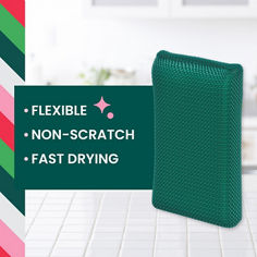 Scotch-Brite® Dobie™ Holiday All Purpose Pads 722-H25-GREEN, B+ Image 01