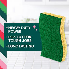 Scotch-Brite® Holiday Heavy Duty Scrub Sponge HD-3-H25, B+ Image 01