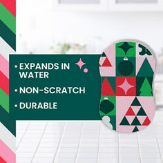 Scotch-Brite® Holiday Pop Up Sponge COMP-SP-H24, B+ Features