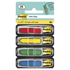 Post-it Printed Message Flags With Arrow - 1 Inch, Blue - One Dispenser (680-10)