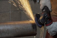 3M™ Cubitron 3 Flap Disc 1169F Finishing Application Image2-4.5 in. Disc-T29-Electric Grinder