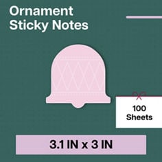 Post-it® Ornament Bell Note HHW25-ON-2, B+ Image 01