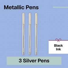Post-it® Noted HHW25-PEN-1, Metallic Felt Pen Set, B+ Image 01