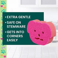 Scotch-Brite® Dog Delicate Clean Sponge DC1-DOG-P25, B+ Image 01