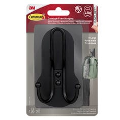 Command™ XL Matte Black Triple Hook 17038MB-1-UKN-CFIP