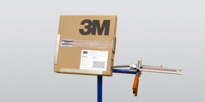 Product shot of the wheel weight system and a wheel weight ruler.