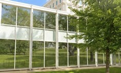 All Season Low E VLT 35 BWF Tint Simulator Commercial Exterior Image