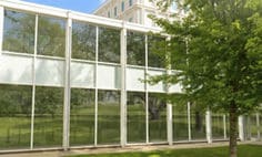 Night Vision VLT 15 BWF Tint Simulator Commercial Exterior Image