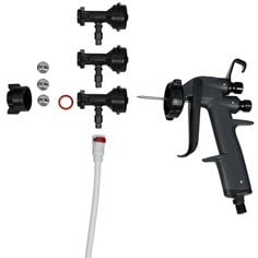 Exploded view of 3M™ Performance Water-Based Cylinder Spray Applicator System Kit