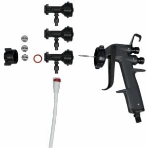 3M™ Performance Water-Based Cylinder Spray Applicator System Kit, Spray Gun, Nozzle Body (3), Cap, Gasket (2), Tips (3), 1/Case image 3M™ Performance Water-Based Cylinder Spray Applicator System Kit, Spray Gun, Nozzle Body (3), Cap, Gasket (2), Tips (3), 1/Caseimage