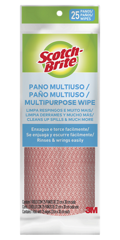 Pano multiuso rosa, 5 unidades