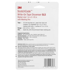 3M™ ScotchCode™ Wire Marker Write-On Dispenser with Tape and Pen SLS, 1.0 in x 2.125 in