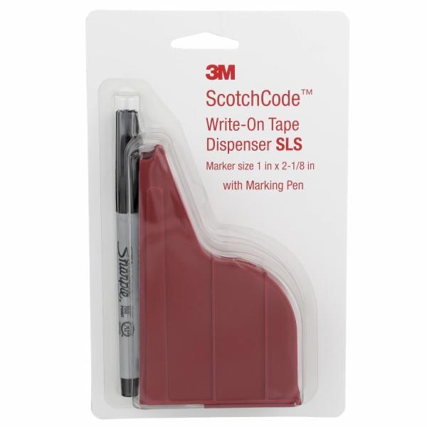 ™ ScotchCode Wire Marker Write-On Dispenser with Tape and Pen SLS