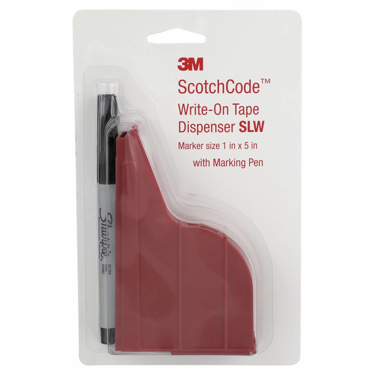 ™ ScotchCode Wire Marker Write-On Dispenser with Tape and Pen SLW