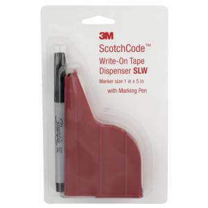 3M™ ScotchCode Wire Marker Write-On Dispenser with Tape and Pen SLW, 1.0 in x 5.0 in, 10/Case image 3M™ ScotchCode Wire Marker Write-On Dispenser with Tape and Pen SLW, 1.0 in x 5.0 in, 10/Caseimage