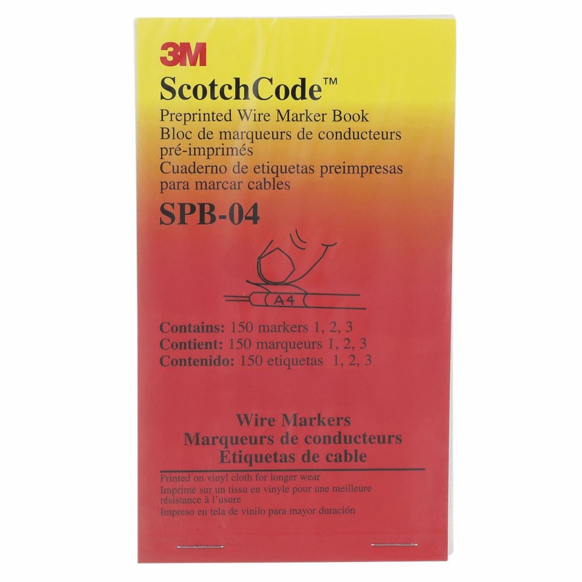 ™ ScotchCode Pre-Printed Wire Marker Book SPB-04