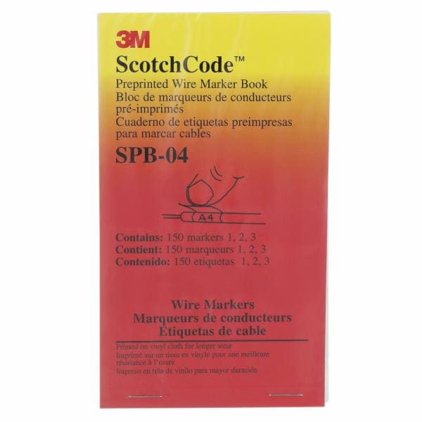 ™ ScotchCode Pre-Printed Wire Marker Book SPB-04