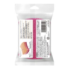 スコッチ・ブライト™-両面使い分けスポンジ-ネット＆ソフト-DSS-02K,-オレンジ/マゼンタ,-50個/箱,-パッケージ画像裏