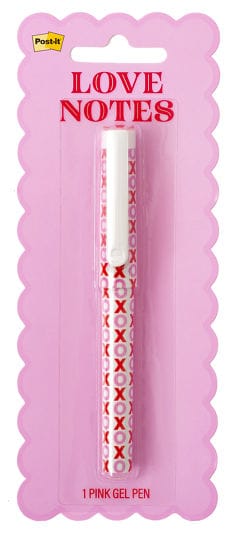 Product image of a pen with "xoxo" pattern printed on it